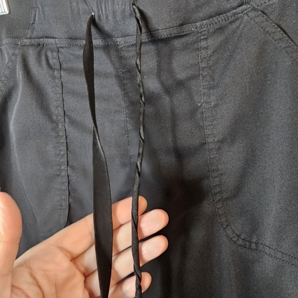 Adar Pro Womens Jogger Scrub Pants Size M - Lot Of 2 Please READ - Solid Black‎ - Picture 5 of 16